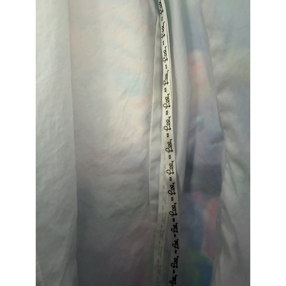LILLY PULITZER Women Sz 0 Pearl Shift Dress Blue Pink Floral Lace Halter Cotton - Picture 9 of 11
